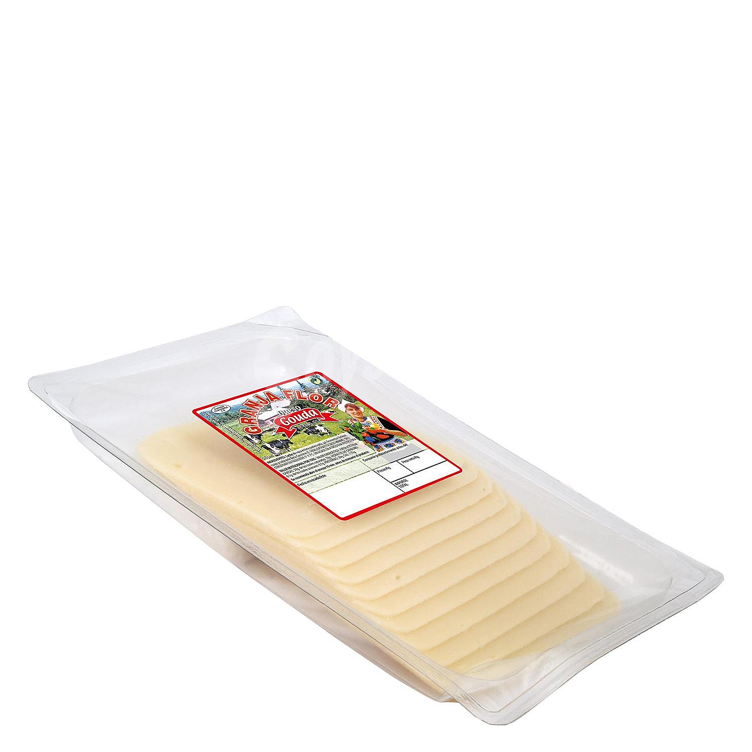 Queso gouda en lonchas Granja Flor