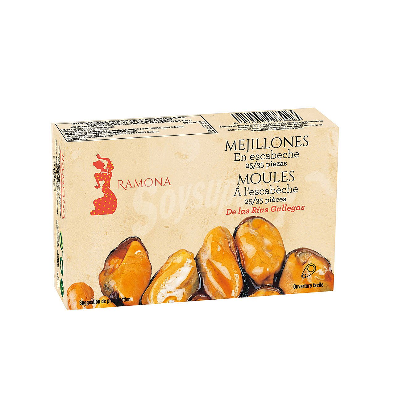 Mejillones ramona escabeche pequeño