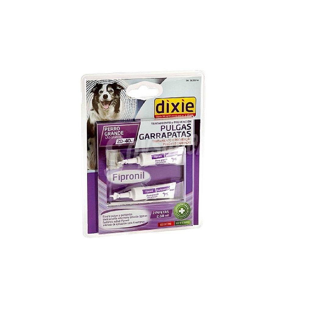 2 Pipetas de Insecticida para Perro Grande Dixie