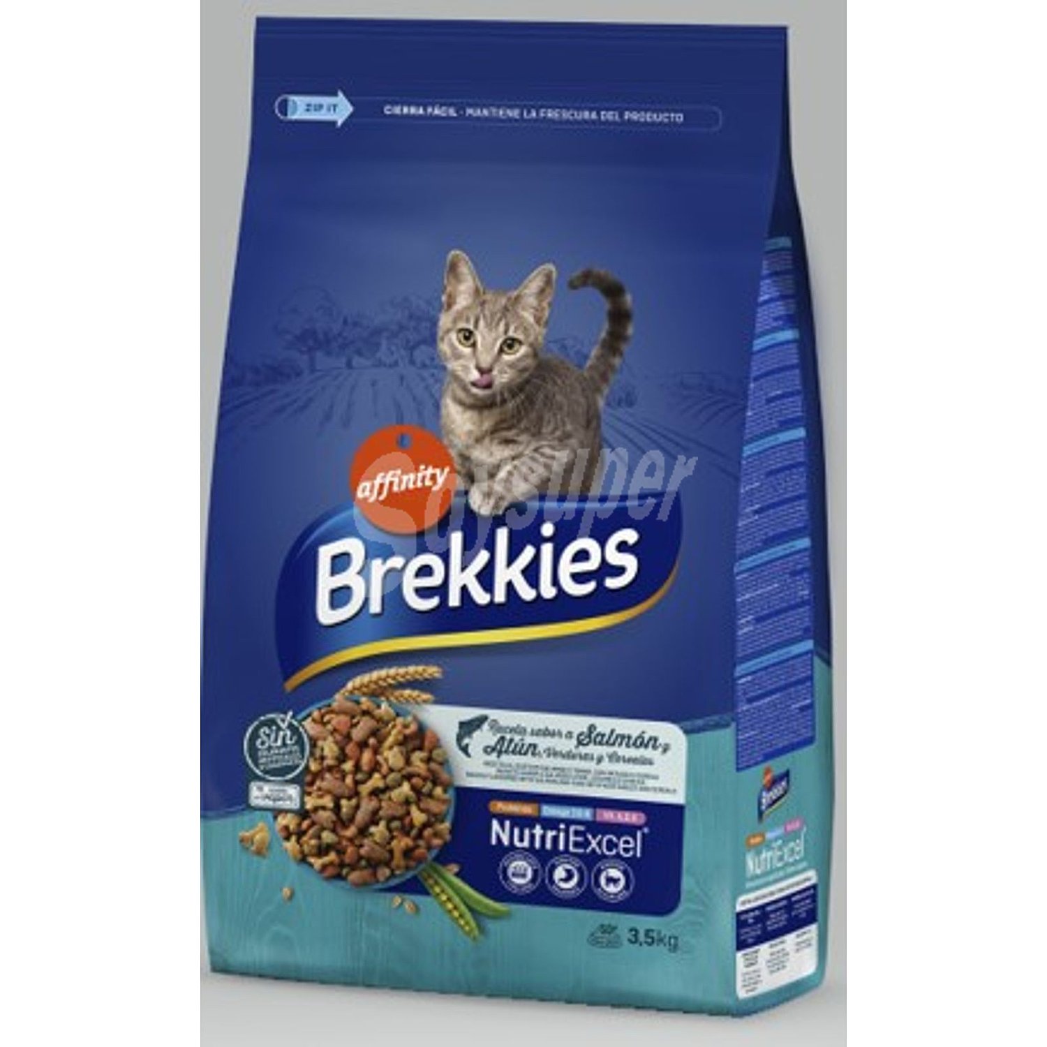 Pienso de pescado para gato adulto Brekkies Excel