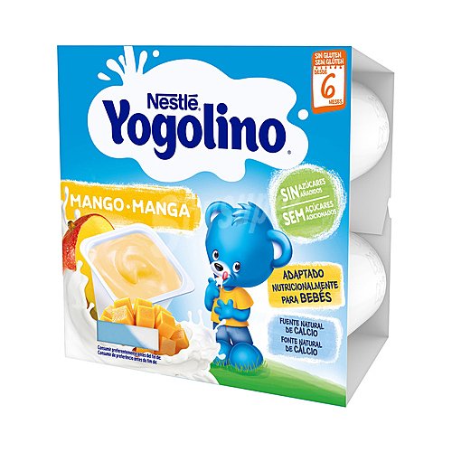 Yogolino Postre lácteo de mango, adaptado para bebés partir de 6 meses yogolino de Nestlé