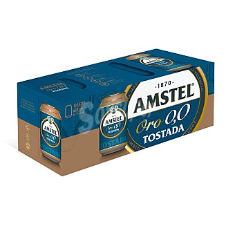 Cerveza tostada Amstel Oro 0.0 alcohol SIN