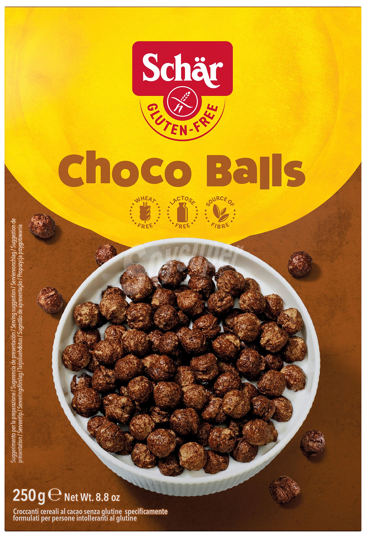 Choco Balls bolitas de cereales con chocolate sin gluten y sin lactosa