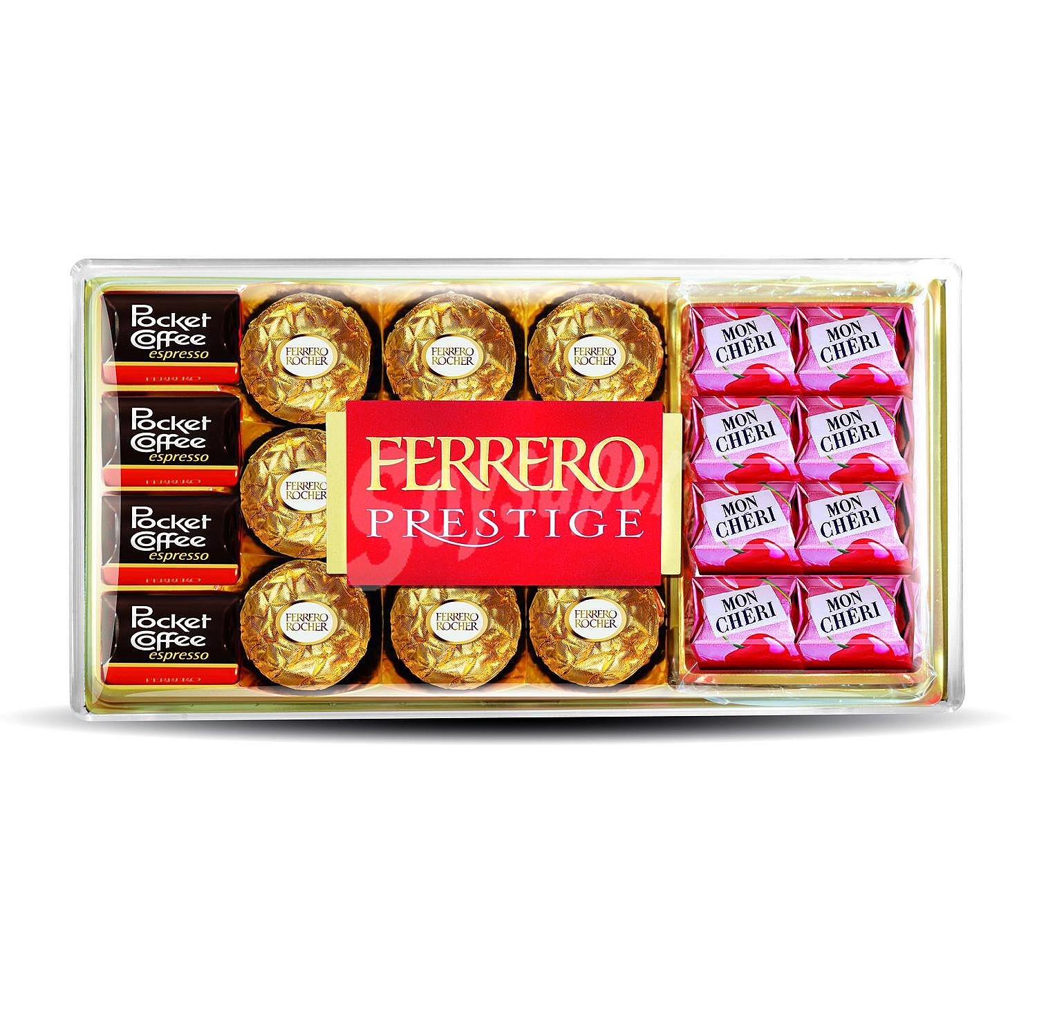 Ferrero Bombones surtidos (9 Ferrero Rocher, 8 Mon Cheri, 4 Pocket Coffee) ferrero prestige