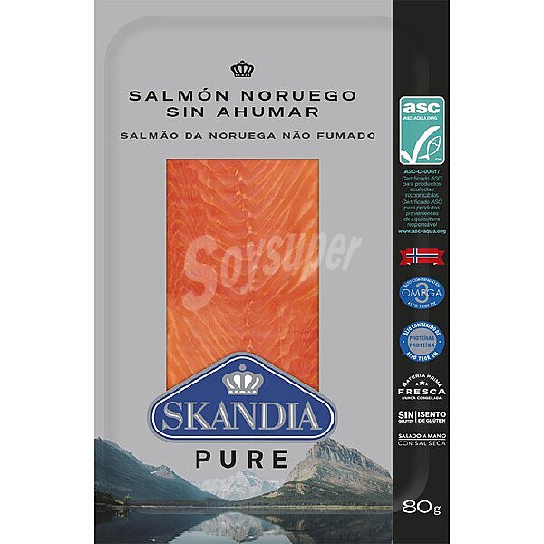 Pure salmón sin ahumar ASC