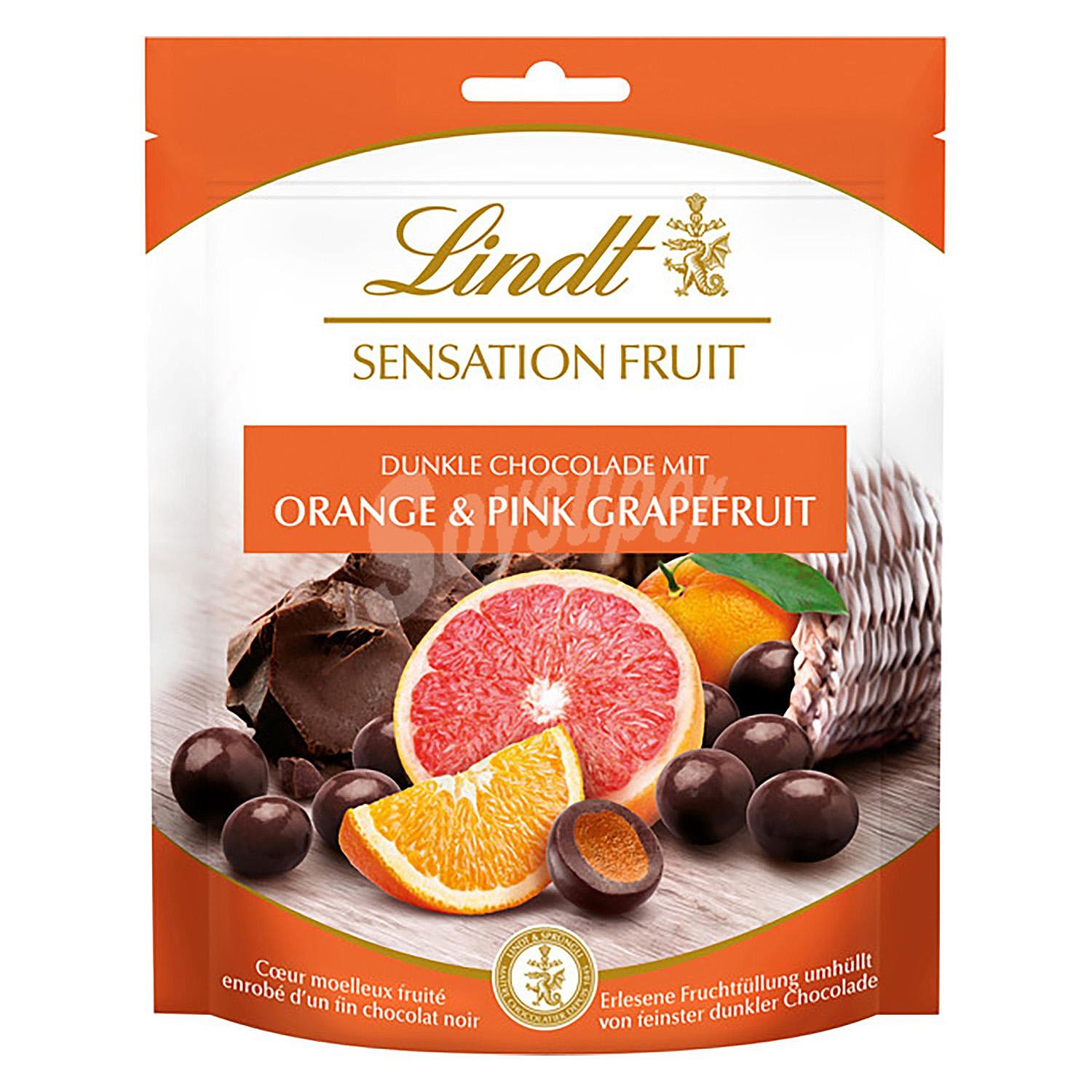 Sensation fruit chocolate negro naranja y pomerlo