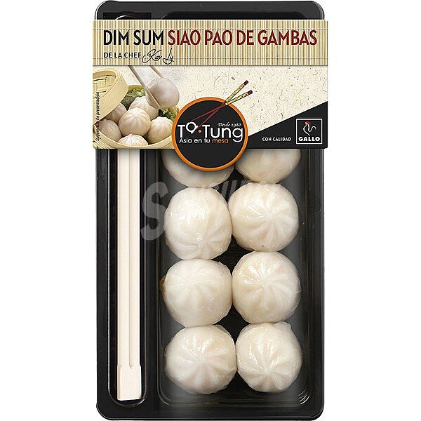 Dim sum de gambas (siao pao)