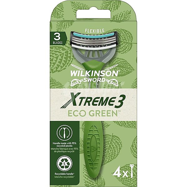 Xtreme 3 maquinilla de afeitar desechable Eco Green