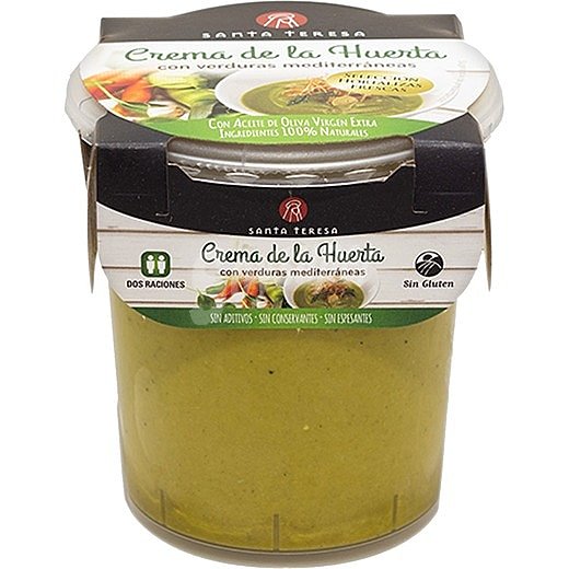 Crema de la huerta con verduras mediterráneas Santa Teresa