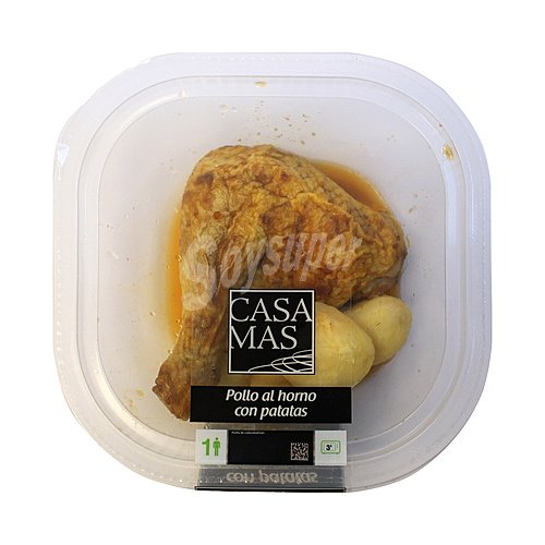 Casa MAS Muslo de pollo al horno con patatas parisina casa MAS