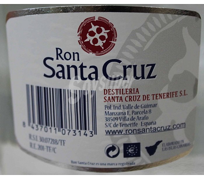 Ron Santa Cruz blanco