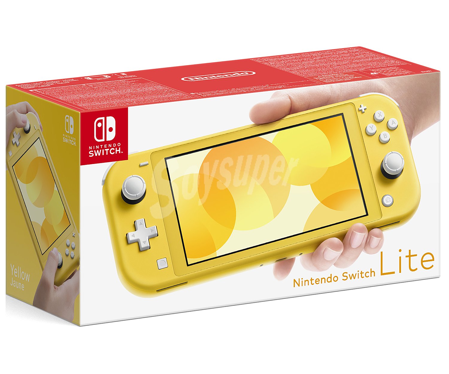 Consola portátil, color amarillo, nintendo Switch Lite