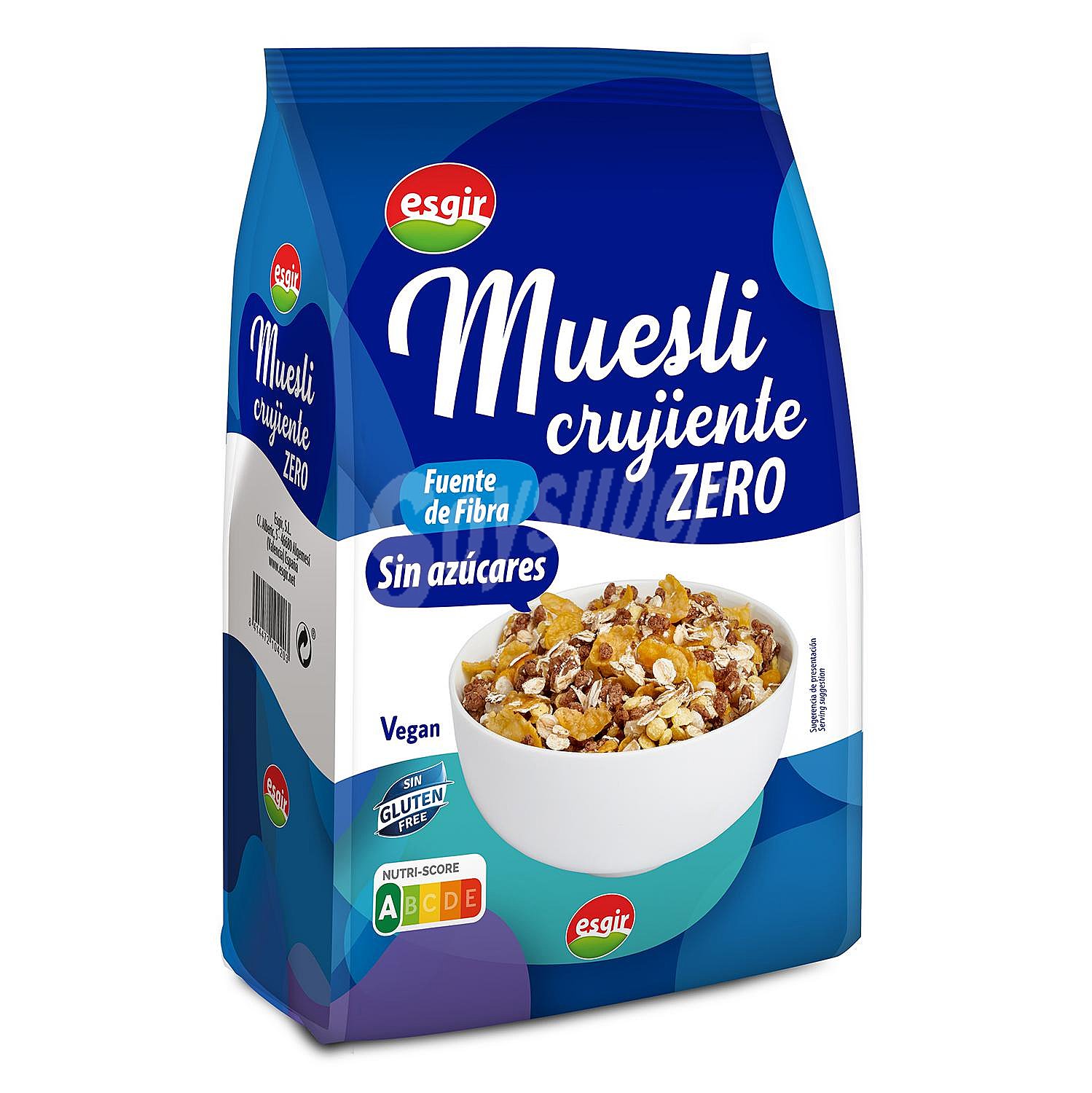 Muesli crujiente Zero Esguir sin gluten