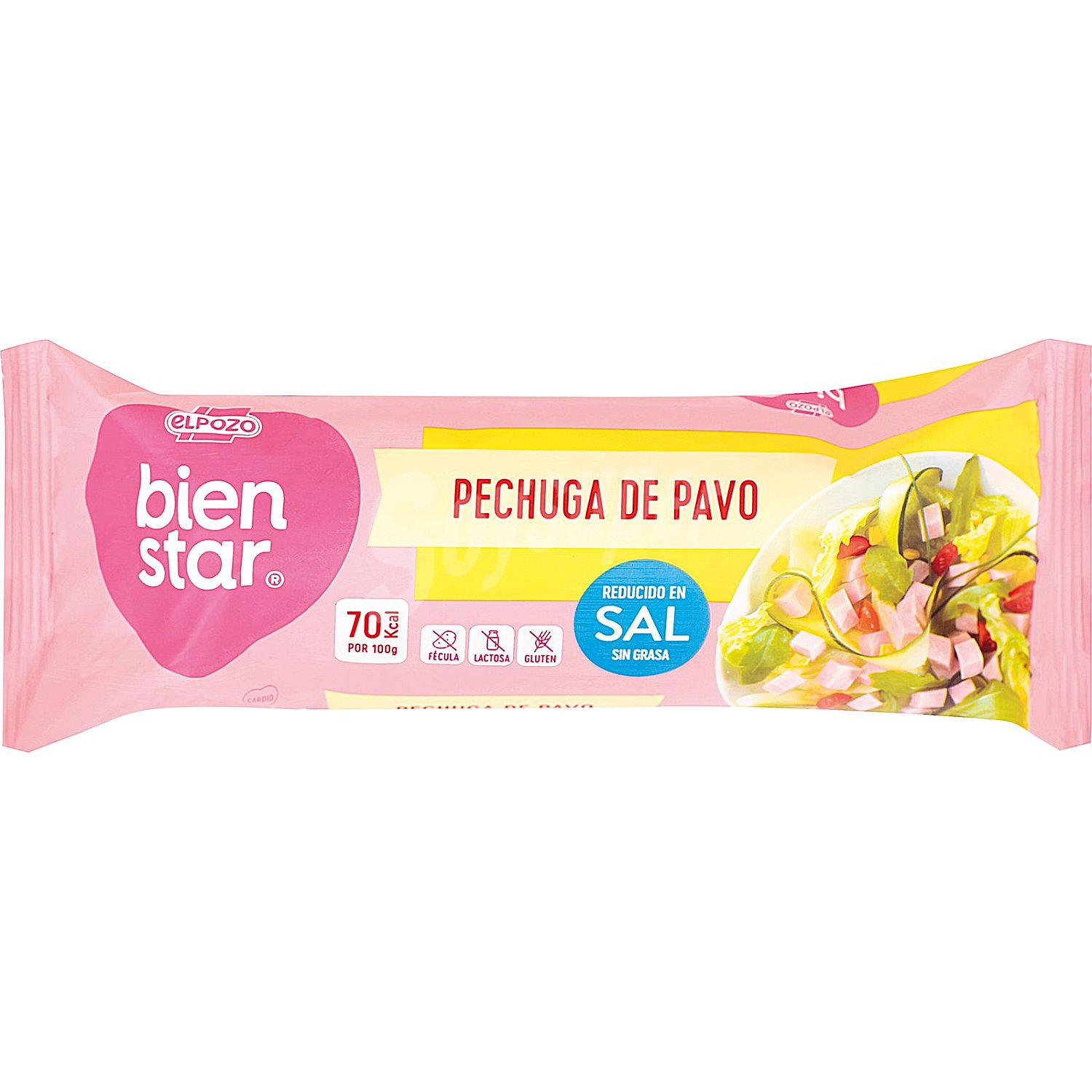 Pechuga de pavo reducida en sal y sin grasa El Pozo Bienstar sin gluten sin lactosa