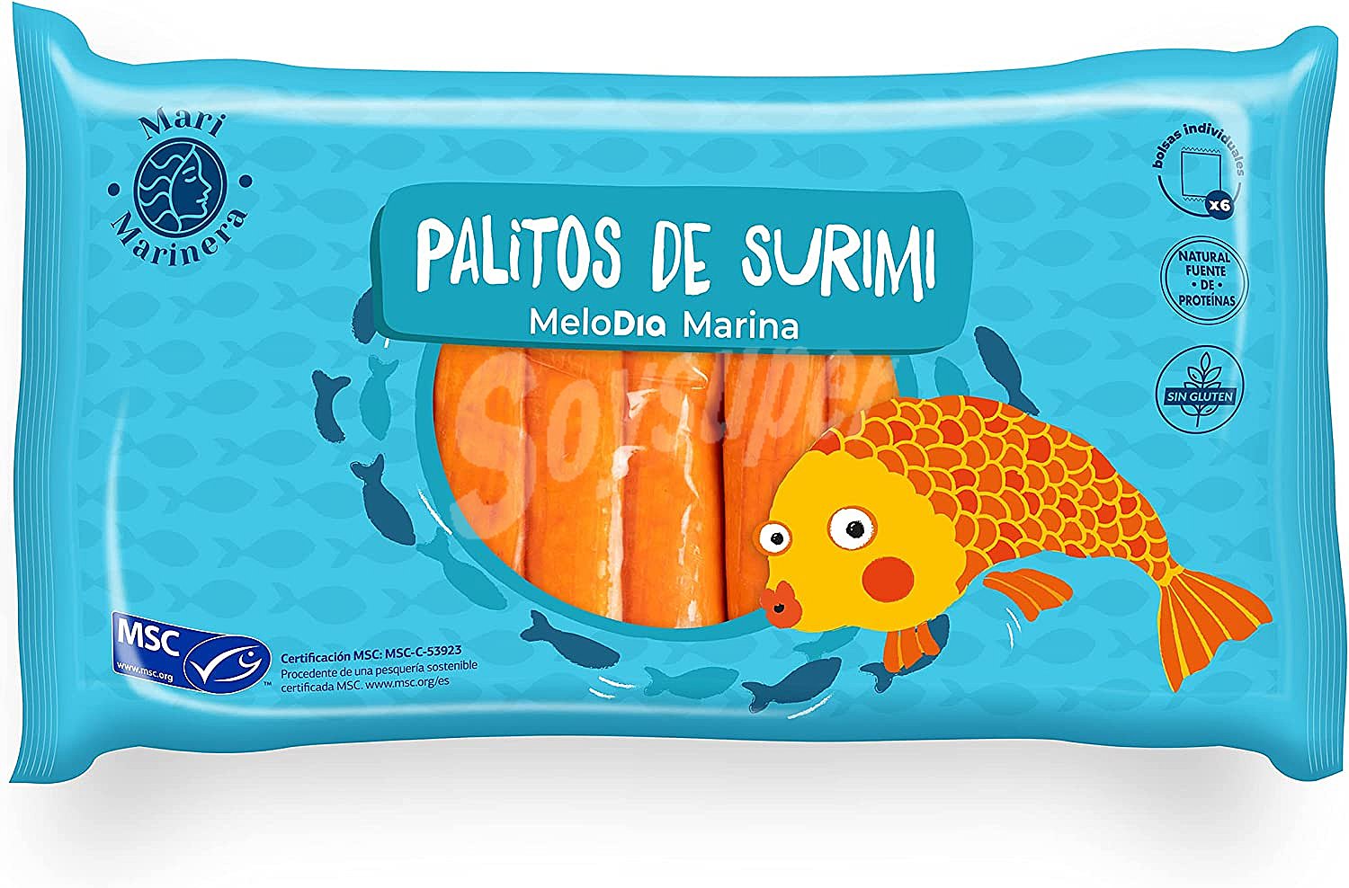 Palitos de surimi ultracongelados MSC Mari Marinera