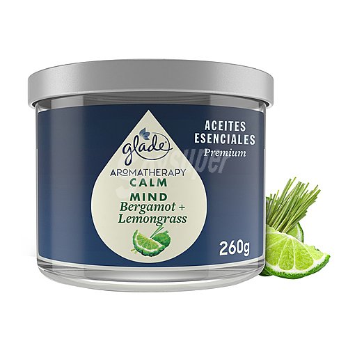 Glade Vela ambientador Calm Mind ( bergamota + limón) glade aromatherapy