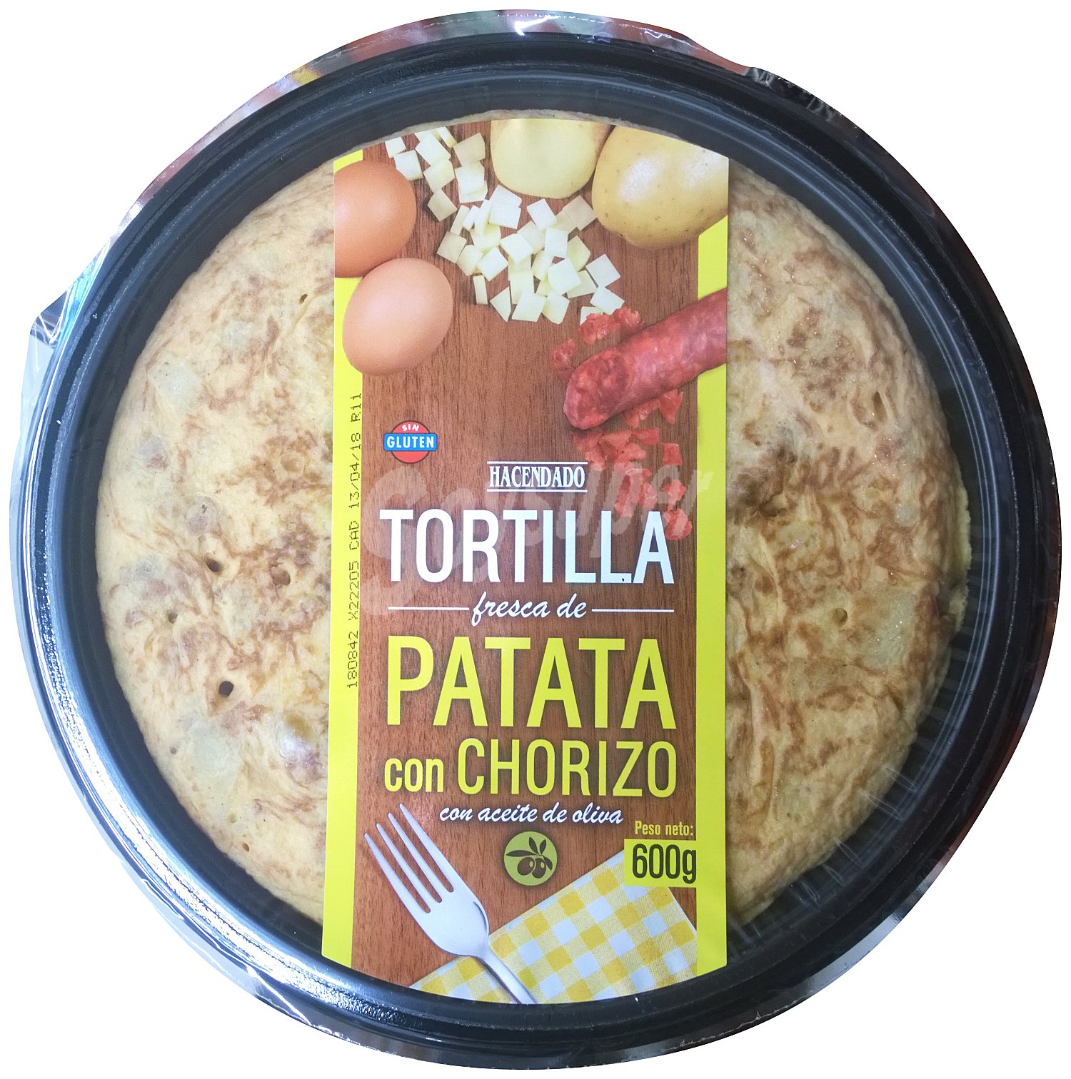 Tortilla de patata con chorizo