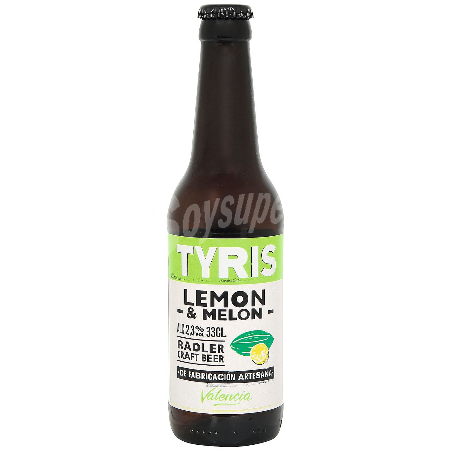 Cerveza artesana sabor limón y melón