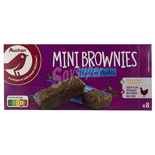 Producto alcampo Brownies Individuales con pepitas de chocolate producto alcampo