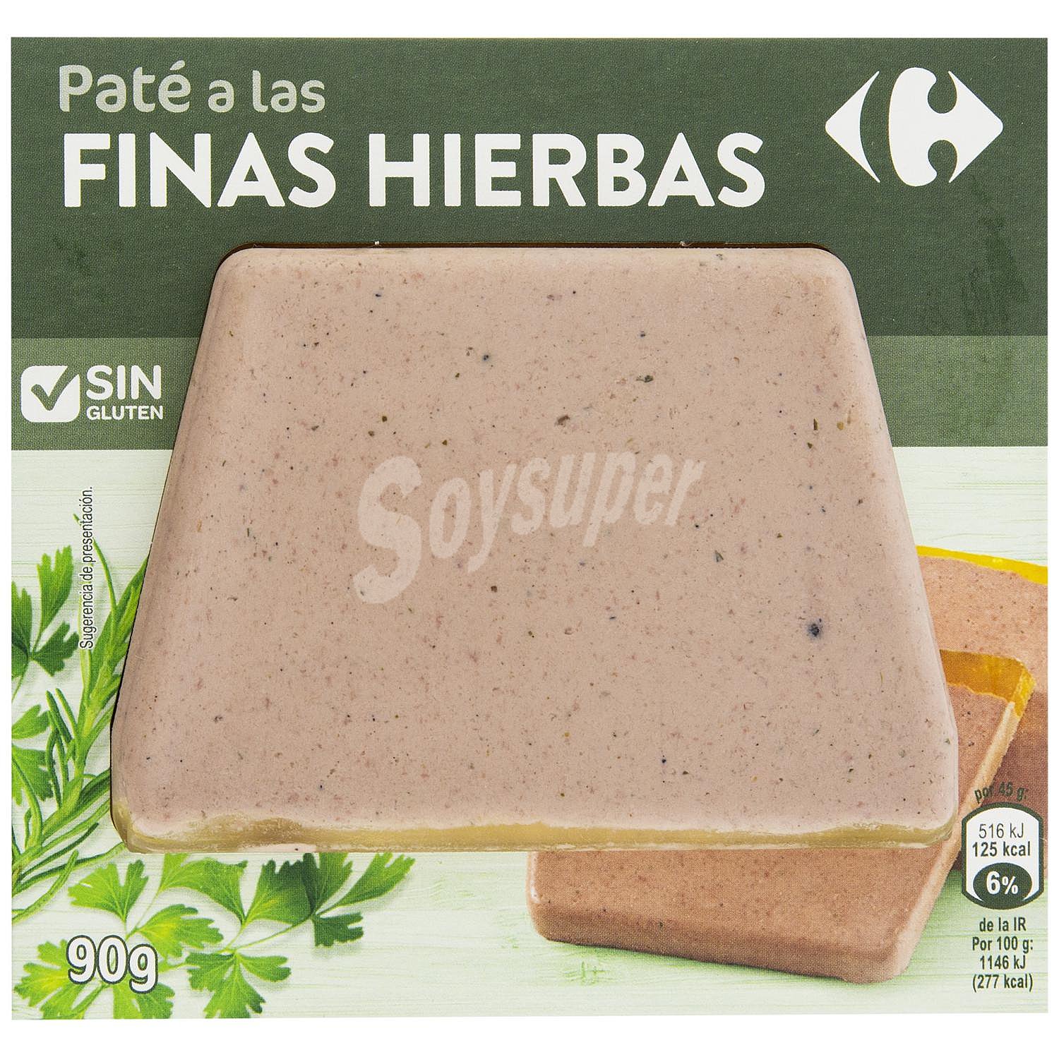 Paté a las finas hierbas sin gluten