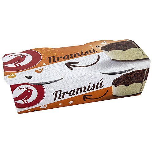 Producto alcampo Tiramisú receta italiana (bizcocho con salsa de café, mascarpone y cacao producto alcampo