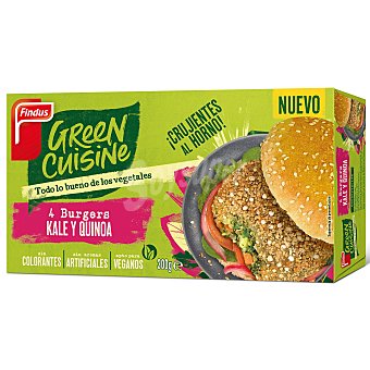 Burger kale y quinoa Green Cuisine Findus sin aceite de palma