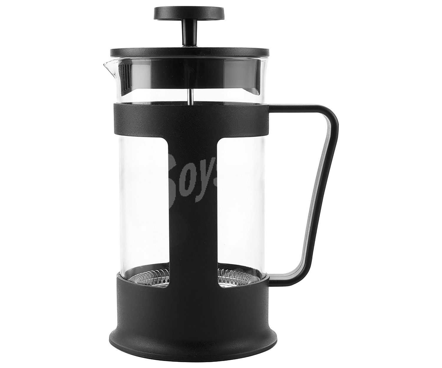 Cafetera de émbolo 0,6 litros fabricada en vidrio borosilicato,