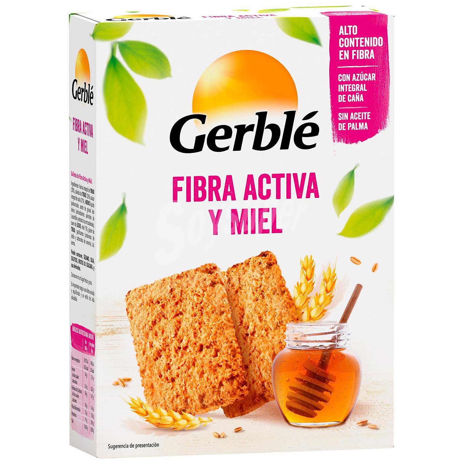 Galletas de fibra activa gerble