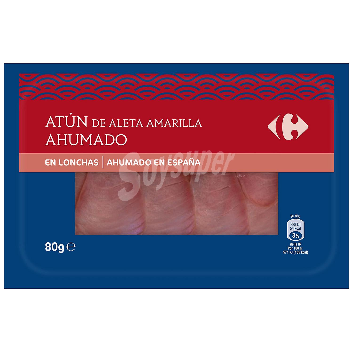 Atún de aleta amarilla ahumado Carrefour