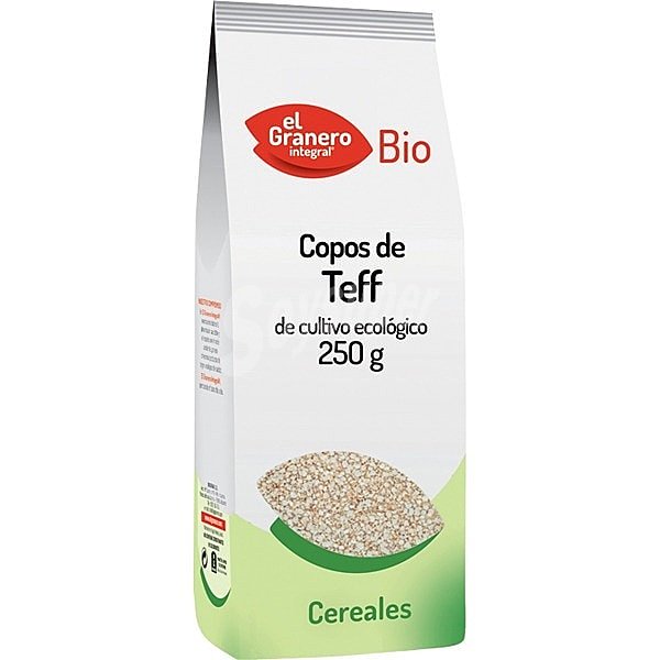 Bio copos de teff de cultivo ecológico