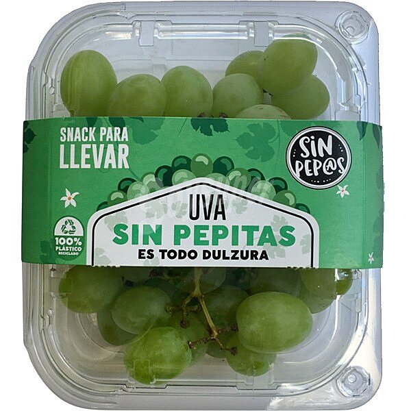 Uva blanca sin semilla snack go tarrina 200 g