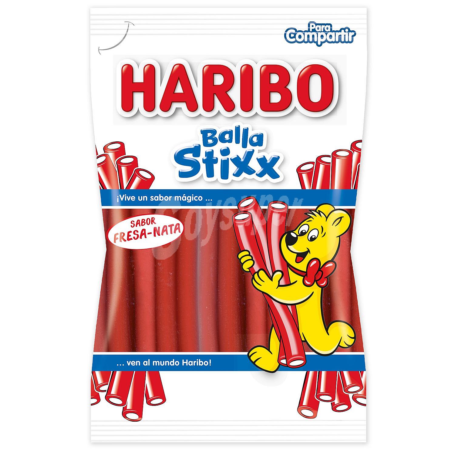 Regaliz de goma sabor fresa Balla Stixx Haribo