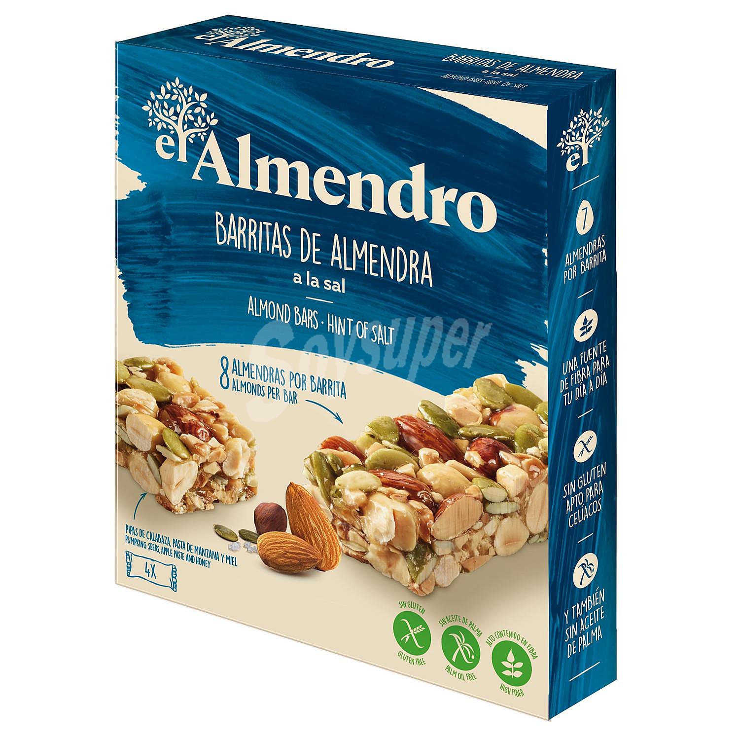 Barritas de almendra a la sal