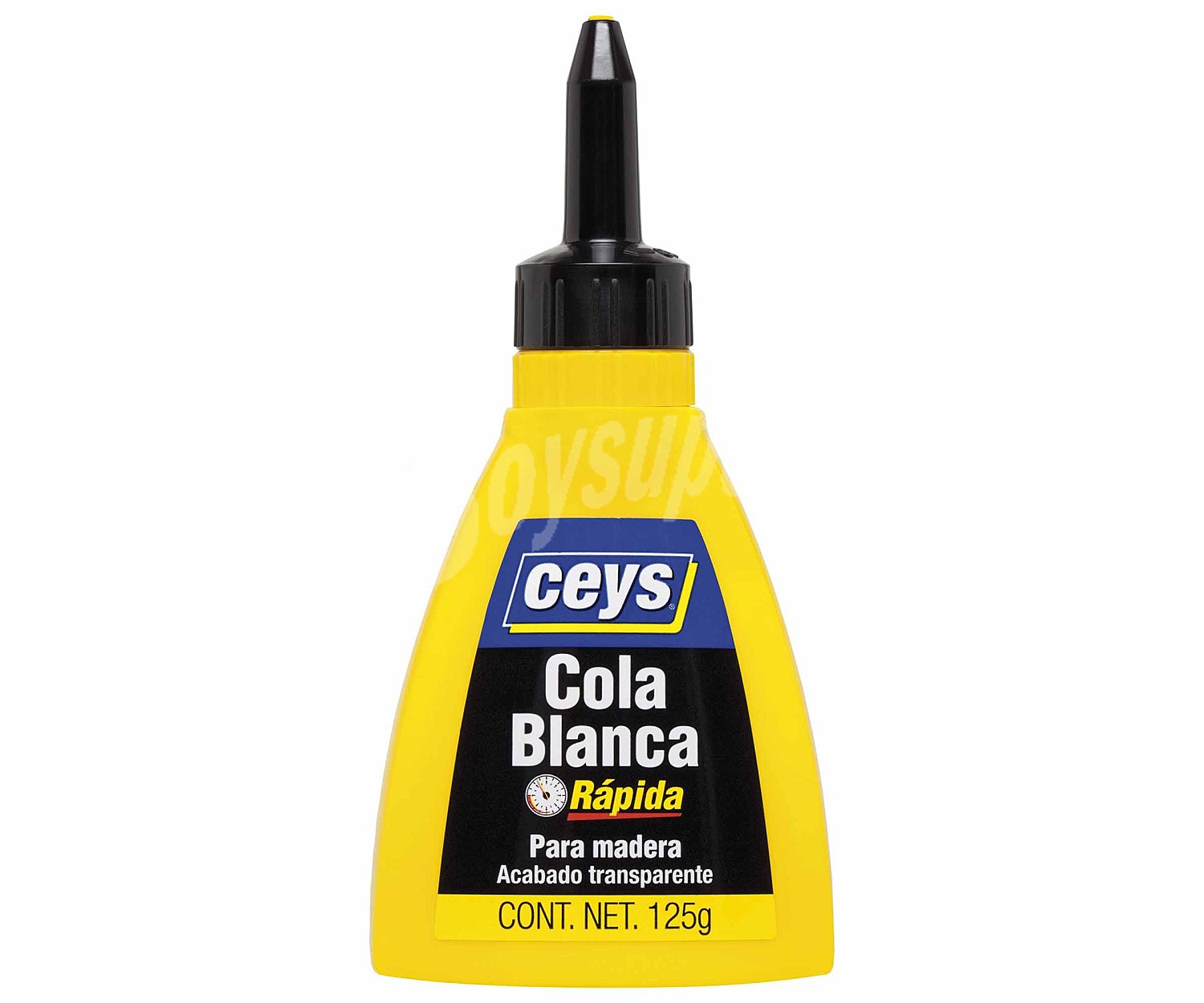 Bote con aplicador (biberón) de de cola blanca para madera ceys