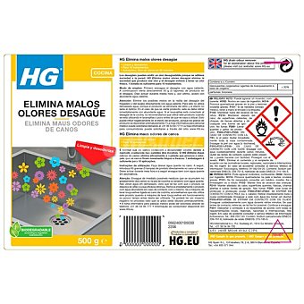 HG Eliminador malos olores en el desagúe HG