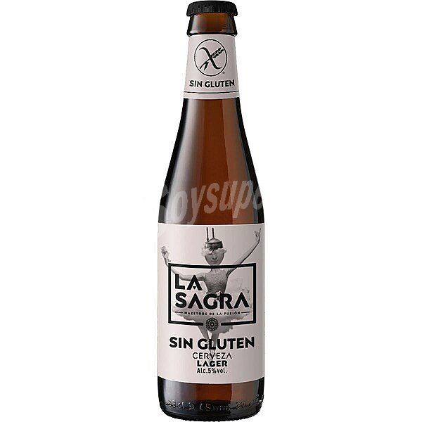 Cerveza artesanal estilo Lager Sin Gluten botella 33 cl