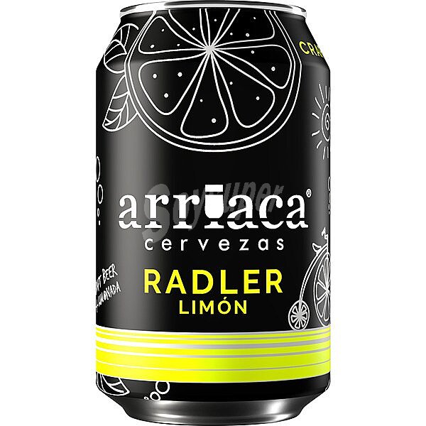 Radler cerveza rubia con limón