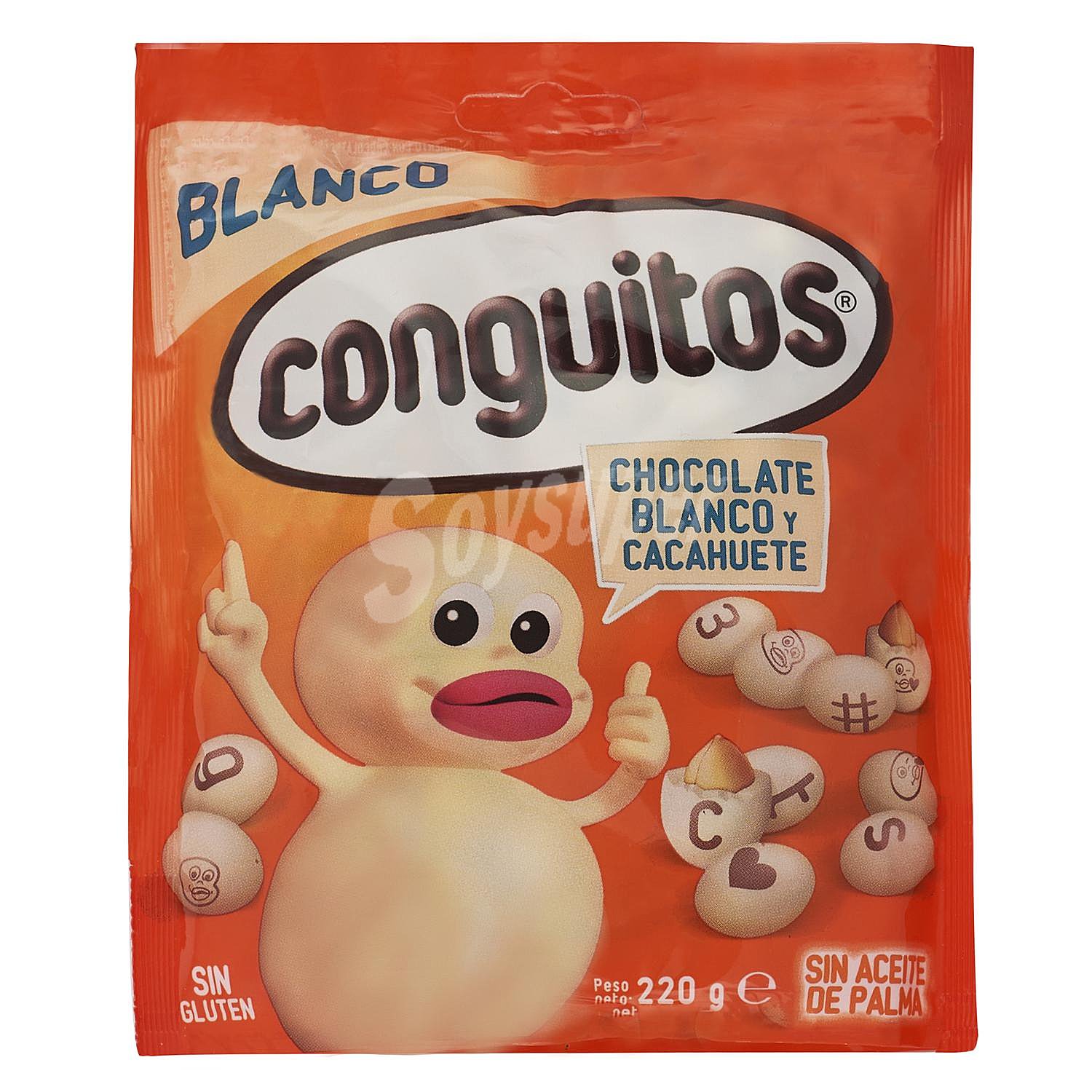 Cacahuete cubierto de chocolate blanco Conguitos sin gluten