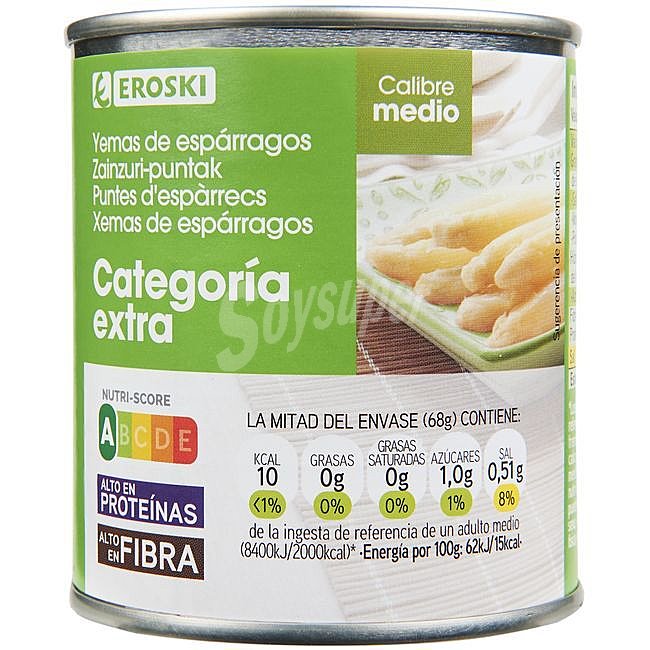 Yema mediana de espárrago