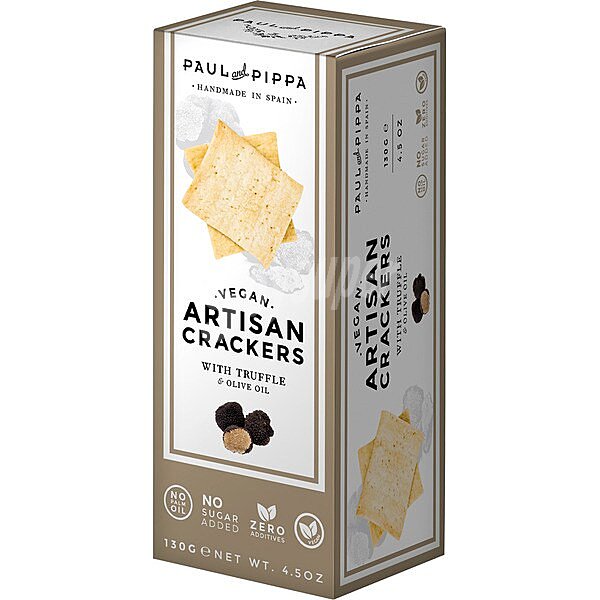 Artisan crackers artesanos con trufa y aceite de oliva