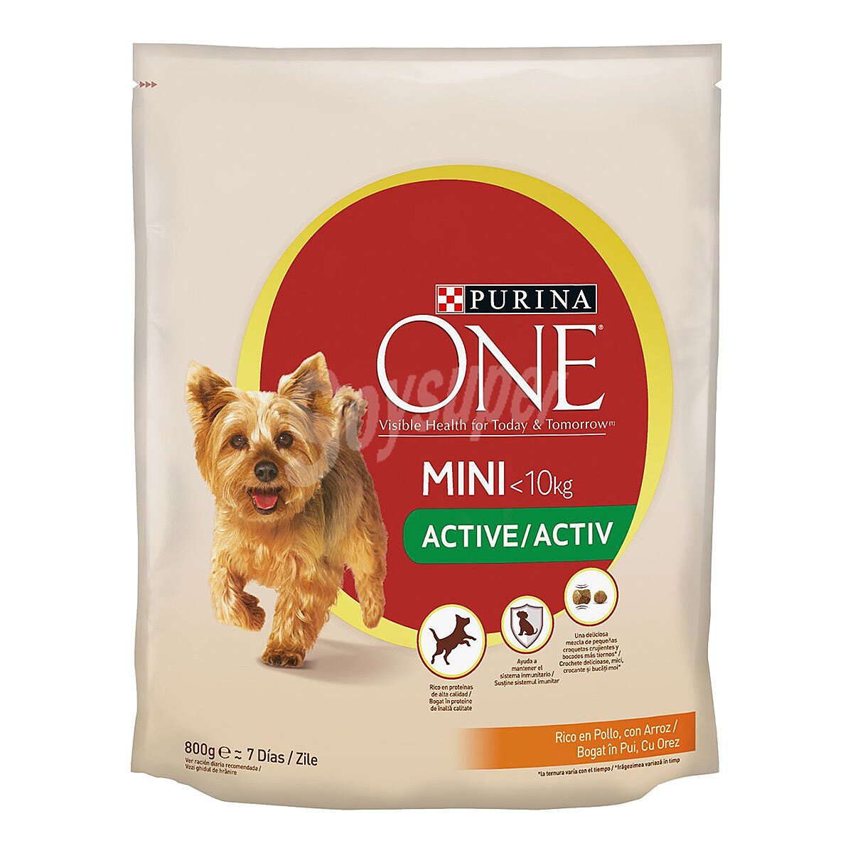 One active alimento para perros mini rico en pollo