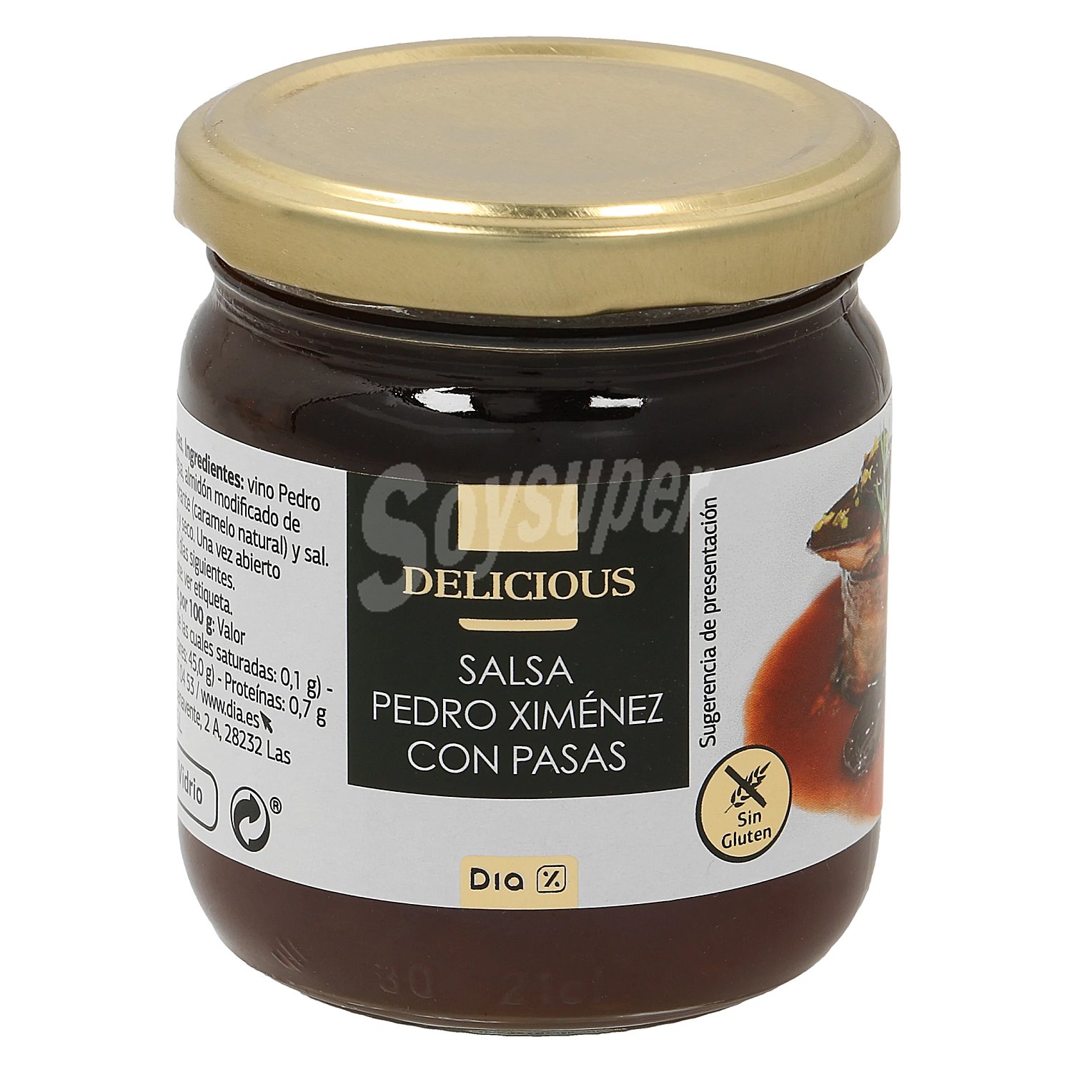 Salsa pedro ximenéz con pasas Dia Delicious