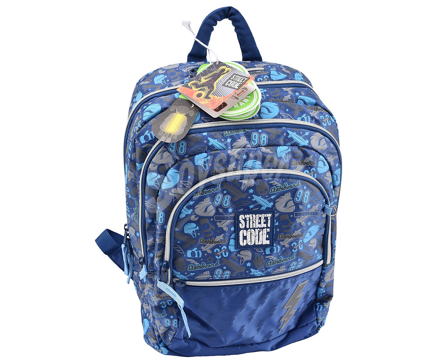 Mochila sport color azul, medidas: 30x40x13 cm alcampo alcampo Skateboard