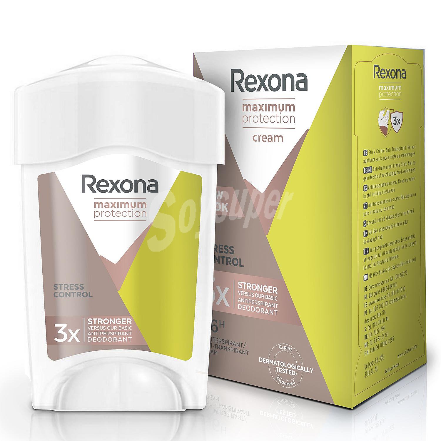 Crema desodorante maximum protection stress control