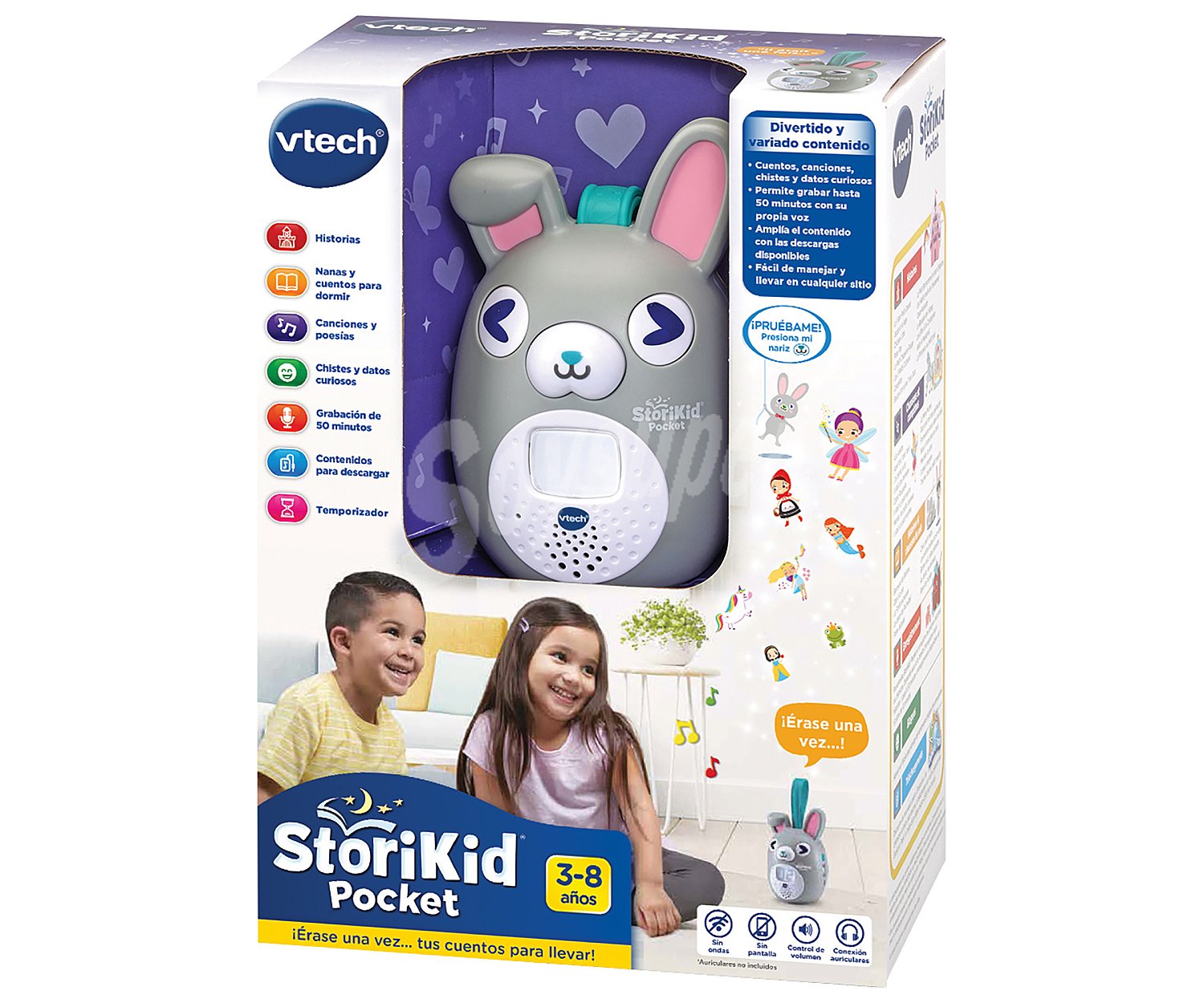 Storikid de bolsillo con mas de 100 historias, canciones, nanas y chistes, vtech