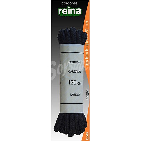 Cordones de sport negros 120 cm