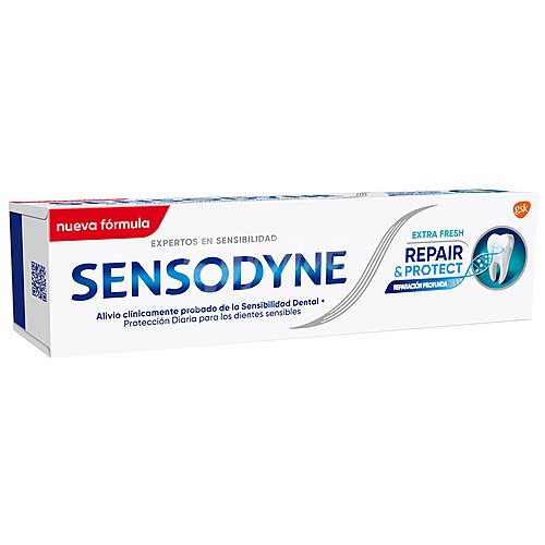 Sensodyne Pasta de dientes con acción reparación profunda, para dientes sensibles sensodyne Repair & protect