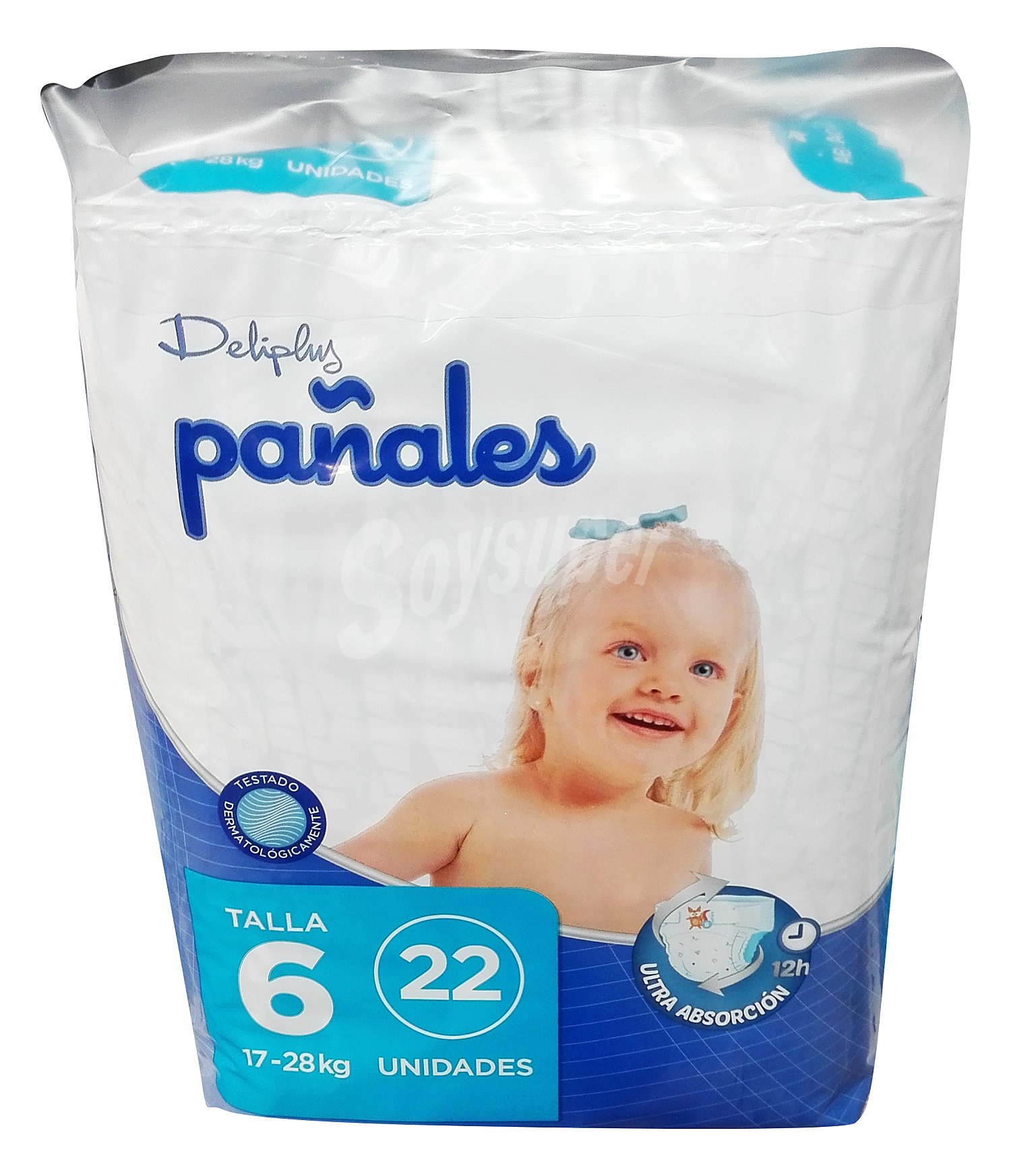 Pañal 17 A 28 Kg talla 6