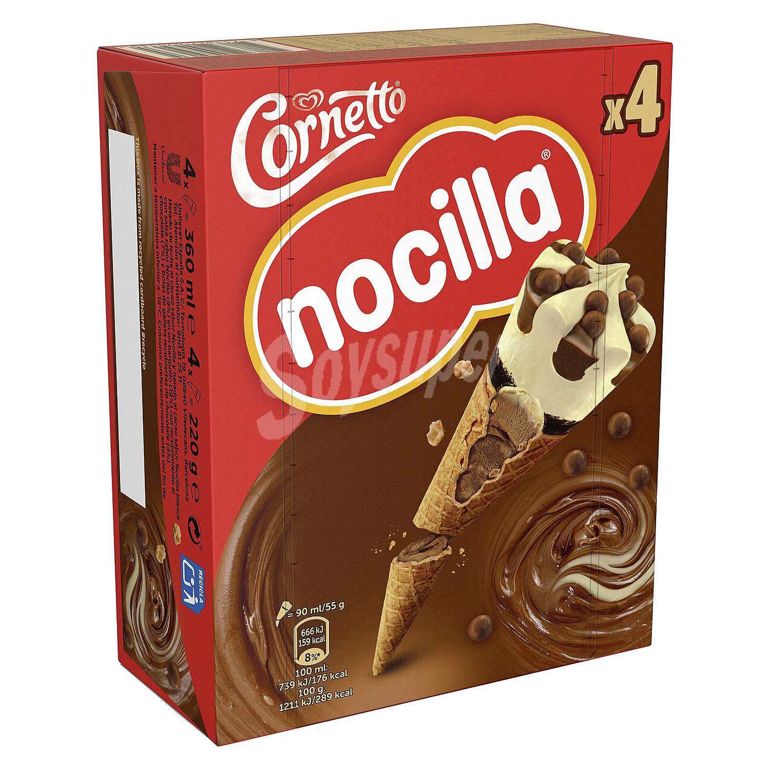 Conos Nocilla Cornetto