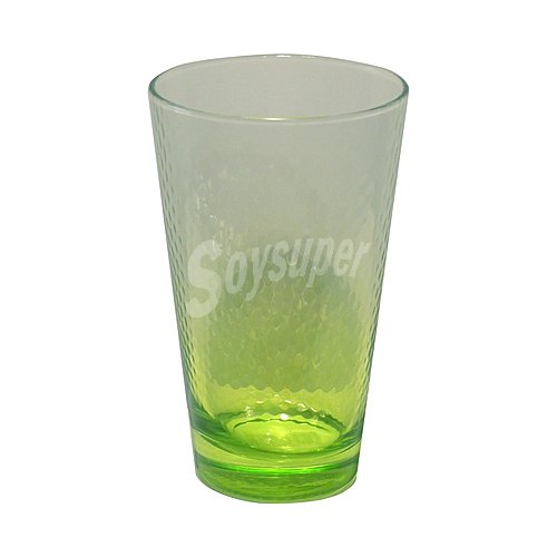 Vaso Petek con capacidad de 40 centílitros, color verde efecto degradado pasabahce